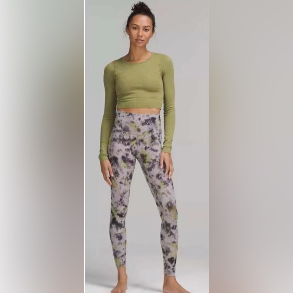 lululemon align super high waisted radial tie dye leggings